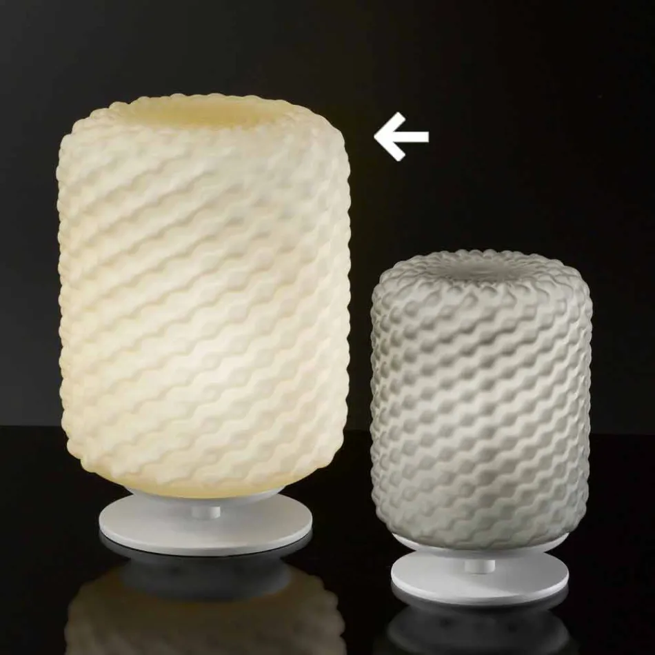 Selene Domino veioză O21 H30cm, sticla suflata realizate în Italia Viadurini