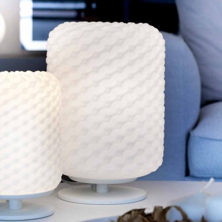 Selene Domino veioză O21 H30cm, sticla suflata realizate în Italia Viadurini