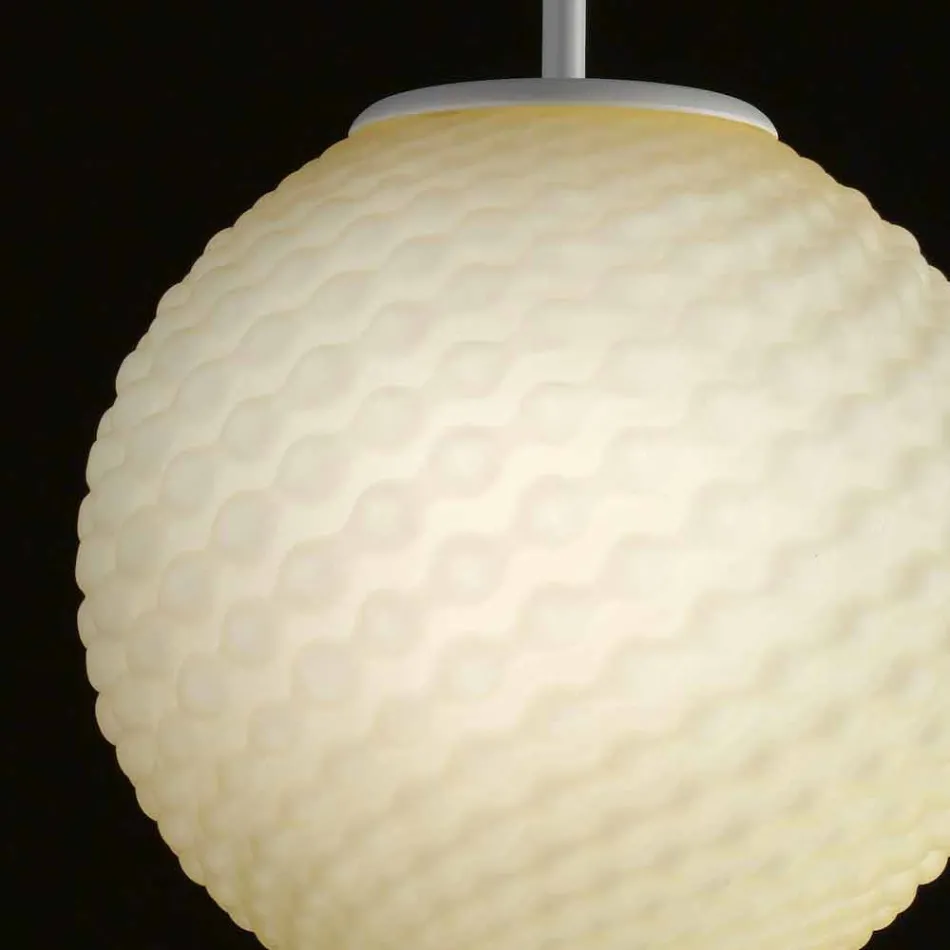 Selene Domino candelabru suflat sticlă manual Ø27 H 27 / 140cm Viadurini