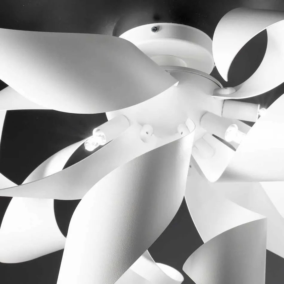 Selene ghimbir plafon metalic produs în Italia Ø50 H35cm Viadurini