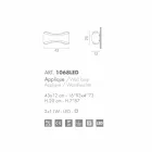 Selene Ionica Appliqué otel si manual sticla 43x12 H 20cm Viadurini