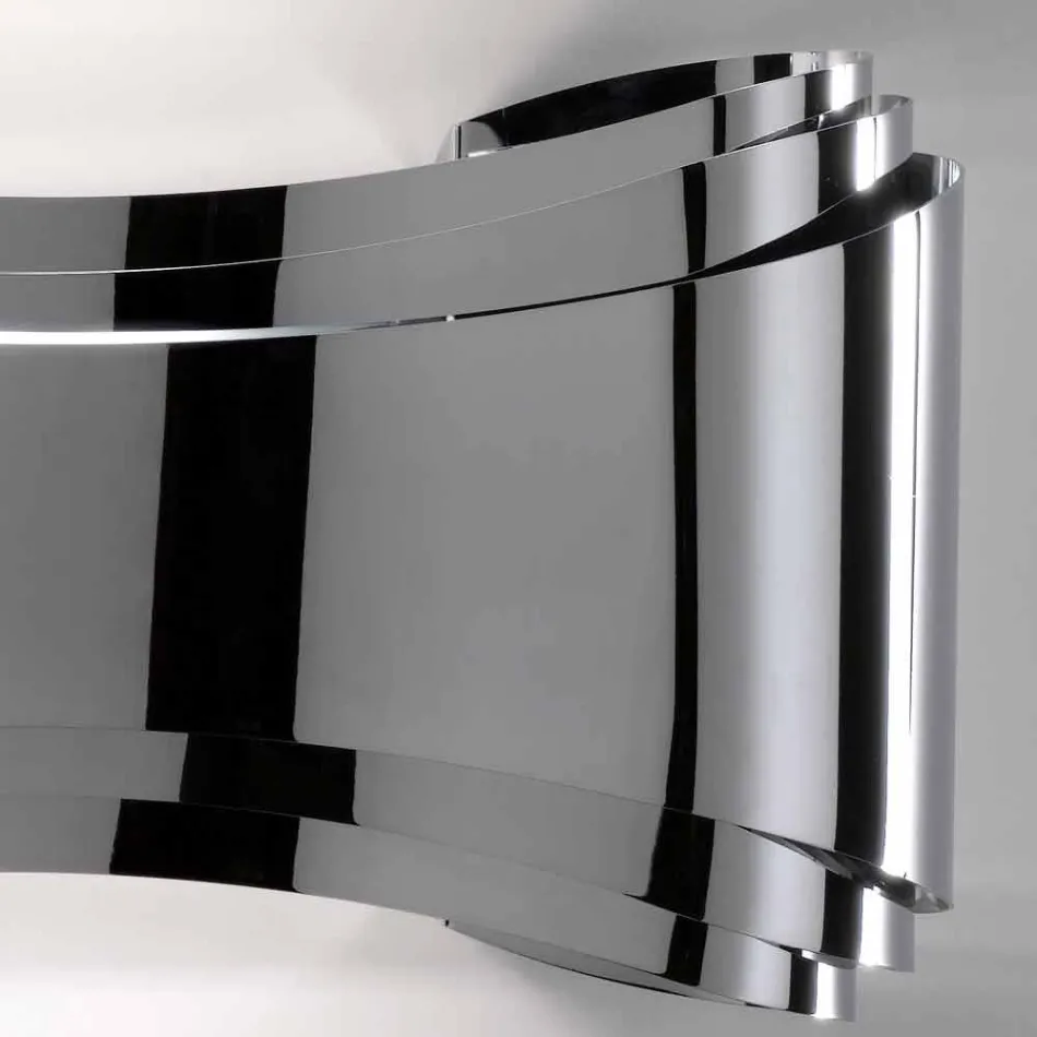 lampă de perete Selene Ionica realizate în Italia, 30x10 H16cm, sticlă și oțel Viadurini