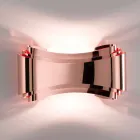 lampă de perete Selene Ionica realizate în Italia, 30x10 H16cm, sticlă și oțel Viadurini