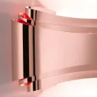 lampă de perete Selene Ionica realizate în Italia, 30x10 H16cm, sticlă și oțel Viadurini