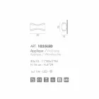 lampă de perete Selene Ionica realizate în Italia, 30x10 H16cm, sticlă și oțel Viadurini