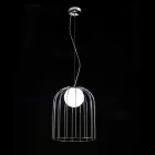 Selene Kluvì pandantiv lampa suflat O33 H sticlă 41/150 cm Viadurini