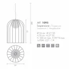 Selene Kluvì pandantiv lampa sticla suflata Ø54 H 70 / 200cm Viadurini