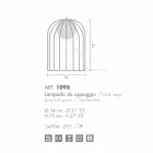 Selene Kluvì de masă lampă de proiectare în suflat sticlă Ø54 H 70cm Viadurini