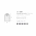 lampă de masă Selene Kluvì Contemporană din sticlă suflată O33 H41cm Viadurini