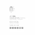 Selene Kluvì lumetto suflat sticlă și metal O19 H 27cm Viadurini