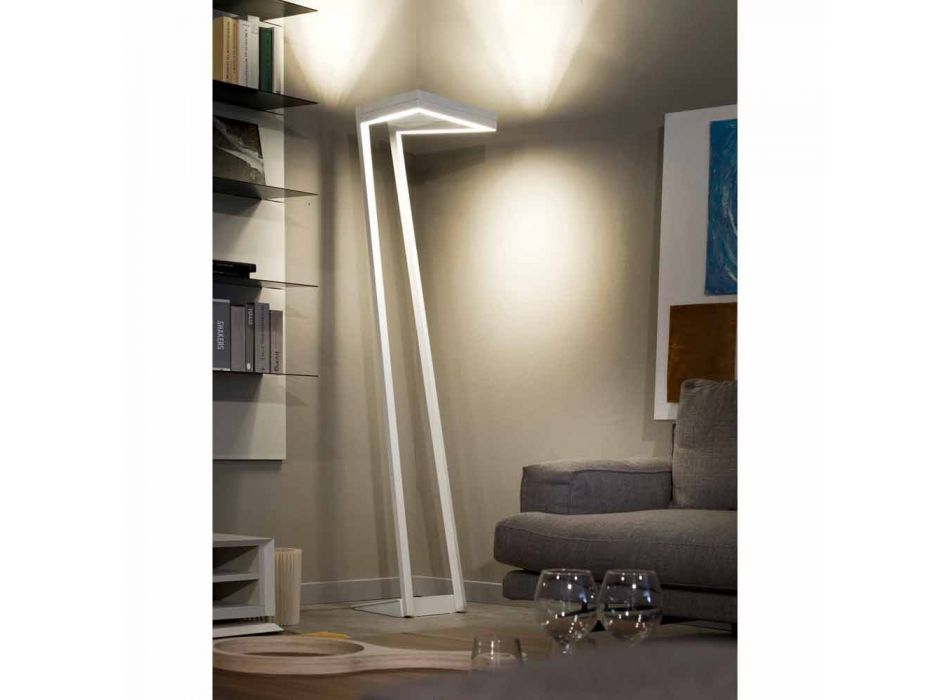 Selene My Way LED alb, lampa de podea H180cm 40x40, realizate în Italia Viadurini