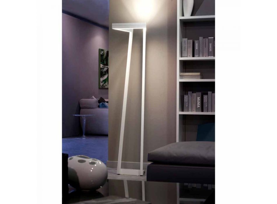 Selene My Way LED alb, lampa de podea H180cm 40x40, realizate în Italia Viadurini