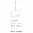 Selene Papiro alb cristal pandantiv lampă Ø65 x H 140 cm Viadurini