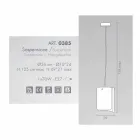 Selene Papyrus modernă lampă de cristal pandantiv Ø26 H 125cm Viadurini