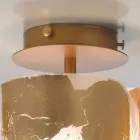 Selene Papiro plafon lampă de cristal Ø15 H30cm, realizate în Italia Viadurini