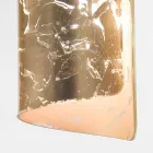 Selene Papiro plafon lampă de cristal Ø15 H30cm, realizate în Italia Viadurini