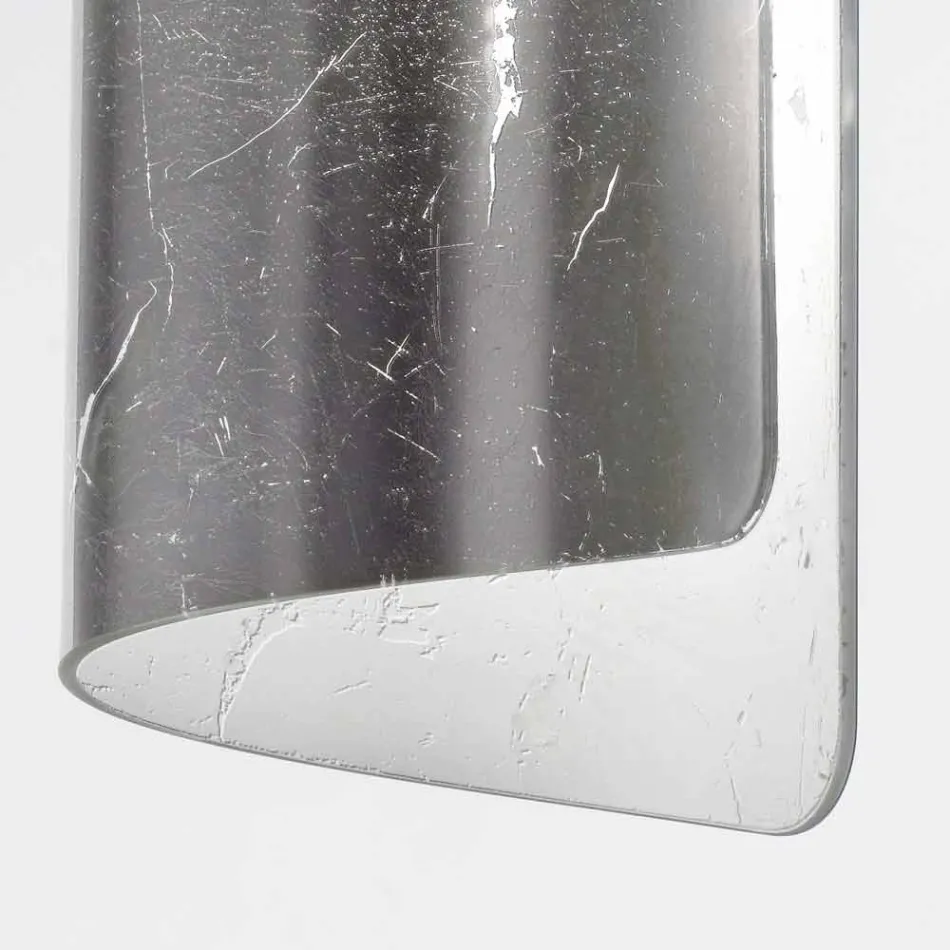 Selene Papiro plafon lampă de cristal Ø15 H30cm, realizate în Italia Viadurini