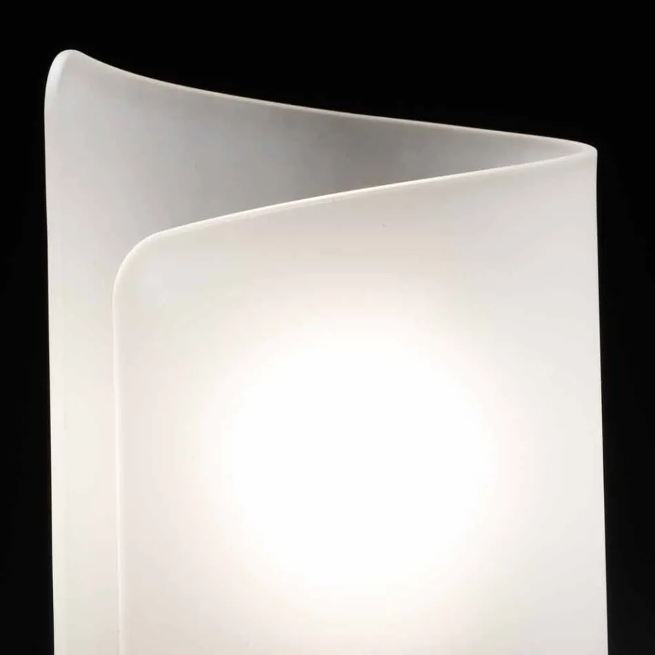 Selene Papiro cristal lampă de masă făcută în Italia 15x14xH25cm Viadurini