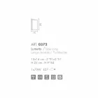 Selene Papiro cristal lampă de masă făcută în Italia 15x14xH25cm Viadurini