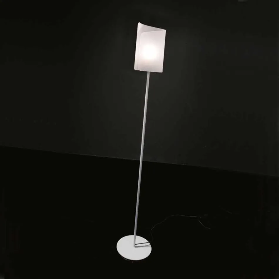 Selene Papiro lampa de podea de designer Crystal Ø15 H 180cm Viadurini