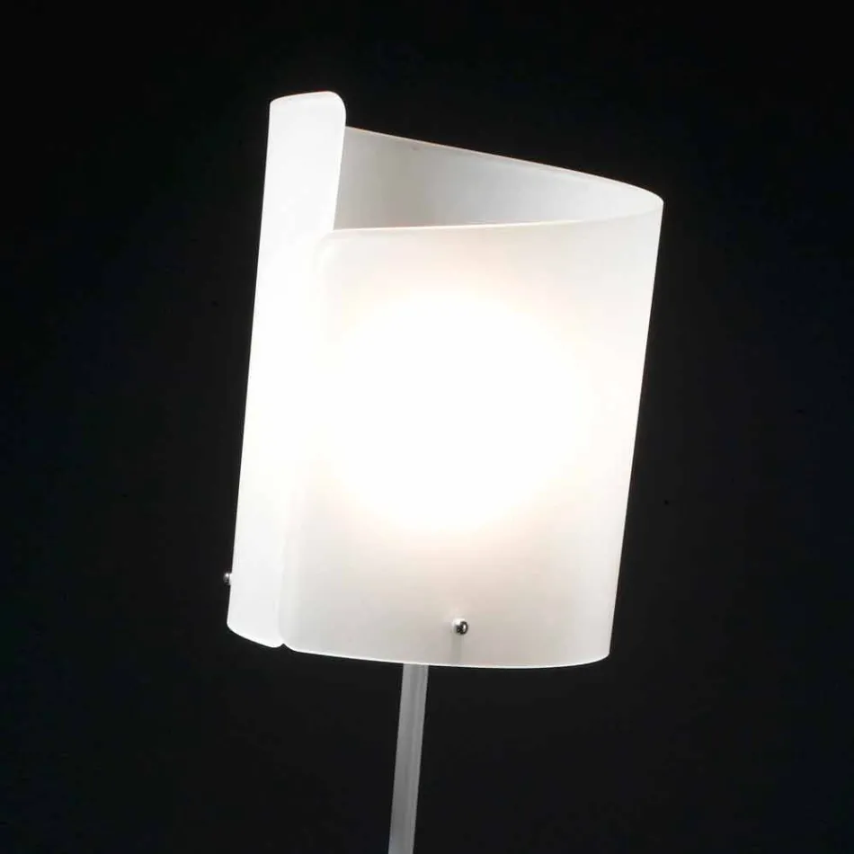 Selene Papiro lampa de podea de designer H185cm cristal Ø26 Viadurini