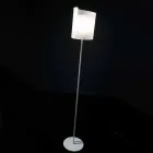 Selene Papiro lampa de podea de designer H185cm cristal Ø26 Viadurini