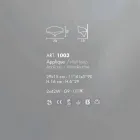 Selene Shield Appliqué oțel vopsit cu design modern Viadurini