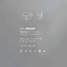 lumina de perete Selene Shield design modern galvanic, realizate în Italia Viadurini