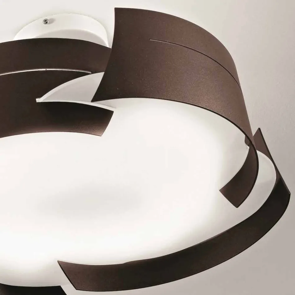 Design Selene Vultur plafon Ø59,5 H 25 cm Made in Italy Viadurini