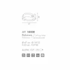 oțel tavan Selene Vultur realizate în Italia Ø47 H 25cm Viadurini