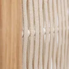 Despărțitor de exterior din Teak, Aluminiu și țesut frânghie - Vision Viadurini