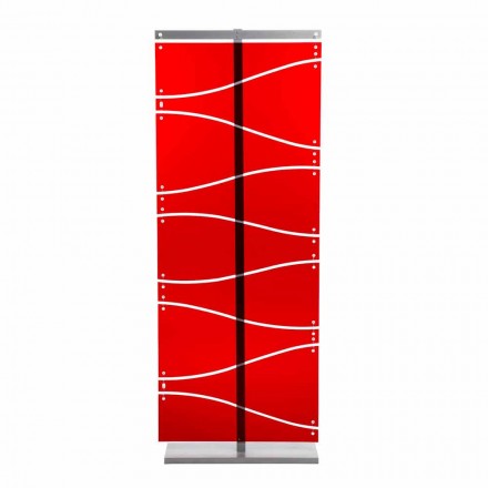 Booth design modern în roșu metacrilat sau satin Evelyn Viadurini