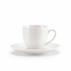 Set de 18 pahare de ceai cu bol de zahăr și tavă de porțelan - Lucerna Viadurini