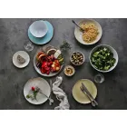 Serviciu 6 castroane de înghețată și 2 castroane în porțelan colorat - Rurolo Viadurini