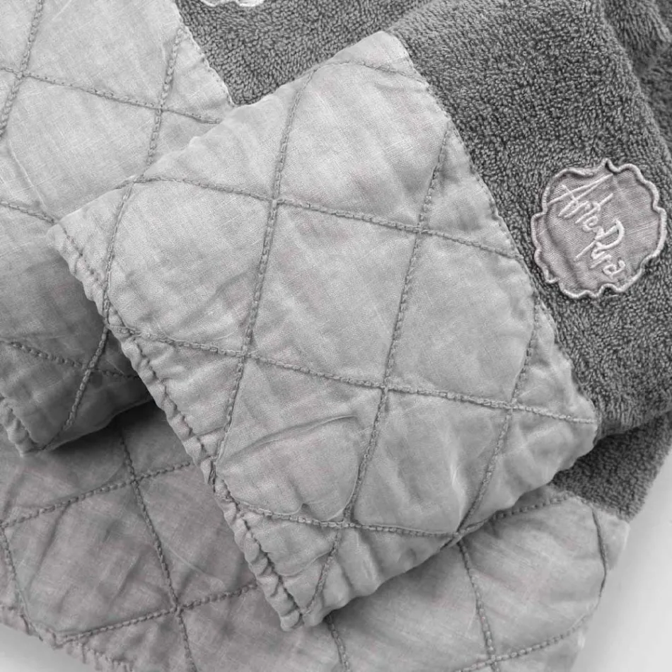 Serviciu de prosoape de față și de oaspeți și prosop din țesătură cu decor de lux - Hassim Viadurini