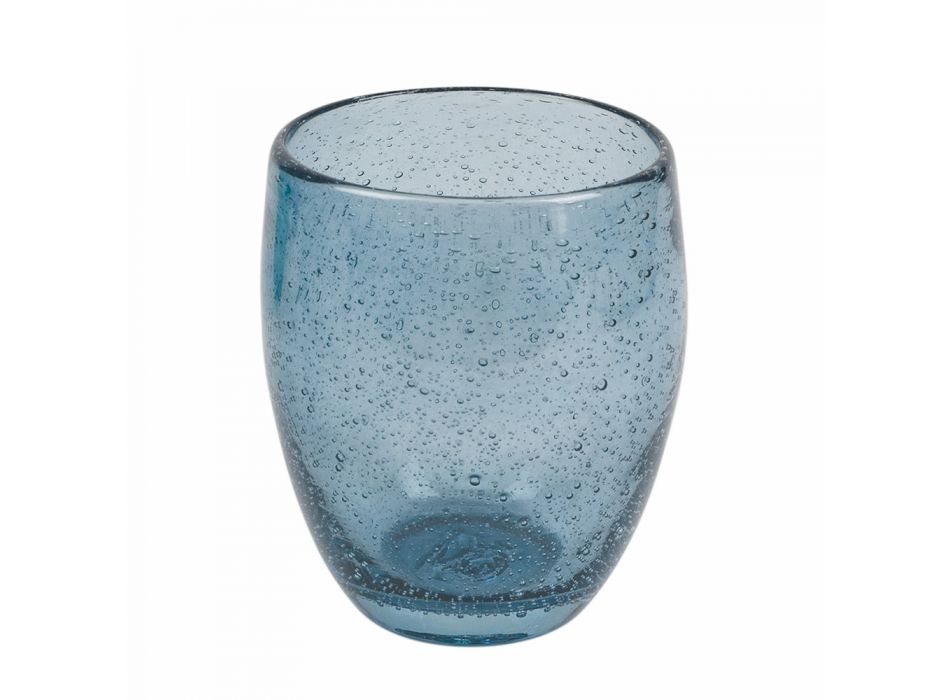 12 bucăți Pahare de apă din sticlă suflată colorate - Guerrero Viadurini