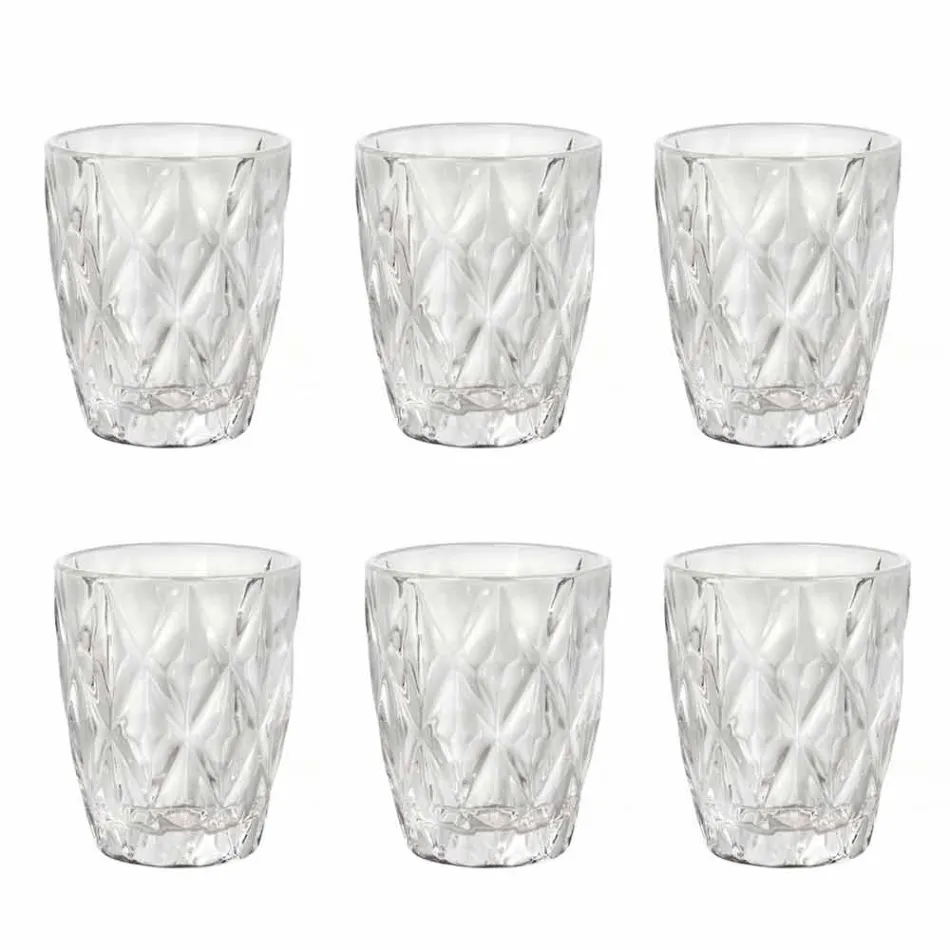 Ochelari de apă colorate Set 6 piese Design modern - Timon Viadurini