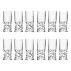 Ochelari Highball Set în Eco Crystal Square Decoration 12 buc - Ritmo Viadurini