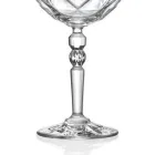 Serviciu de pahare de cocktail din cristal ecologic italian 12 buc. - Bromeo Viadurini