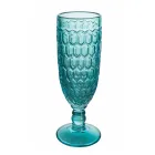 Set pahare Flaut din sticla colorata si diferite decoratiuni 12 bucati - Mix Viadurini