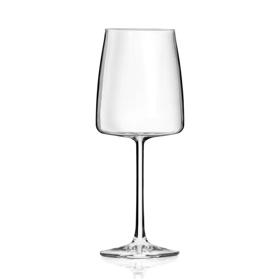 Set de pahare italian Minimal Eco Crystal 12 bucăți - Primordio Viadurini