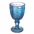 Set de pahare de vin colorate în sticlă și decor în stil oriental 12 bucăți - șurub Viadurini