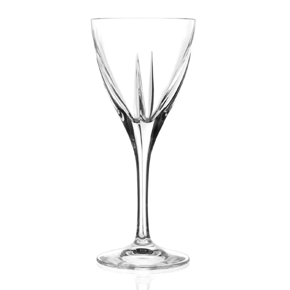 Set de pahare de vin din cristal, colorat sau transparent, 12 buc. - Amalgam Viadurini