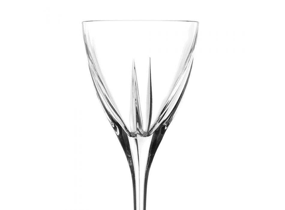 Set de pahare de vin din cristal, colorat sau transparent, 12 buc. - Amalgam Viadurini