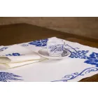 Serviciu de mic dejun italian artizanal Imprimare de mână pe țesături antice - mărci Viadurini