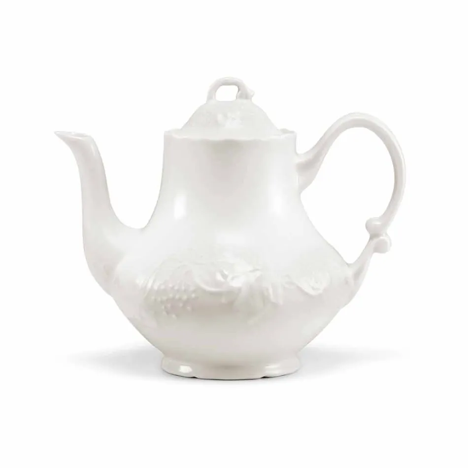 Serviciu complet de mic dejun 22 de bucăți în porțelan alb - Gimignano Viadurini