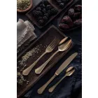 Set complet de tacâmuri din oțel inoxidabil de design de lux, 24 de piese - Boss Viadurini