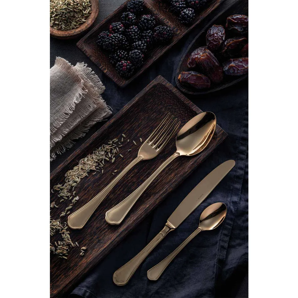 Set complet de tacâmuri din oțel inoxidabil de design de lux, 24 de piese - Boss Viadurini