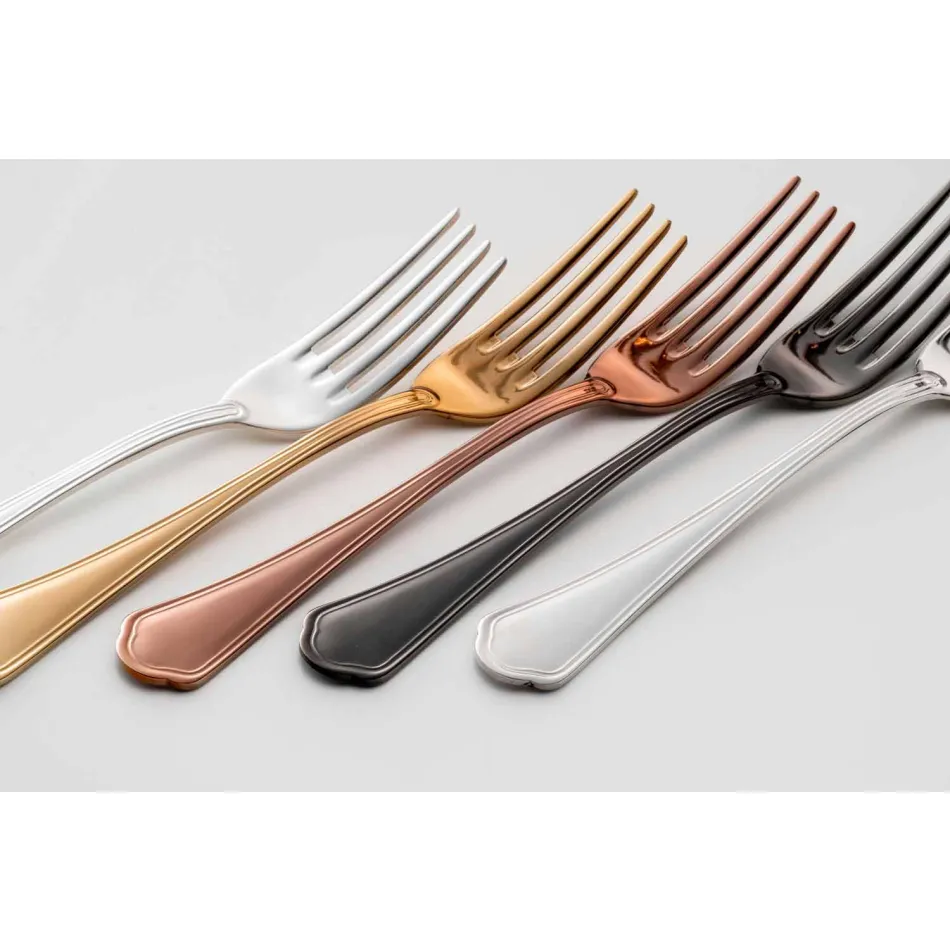 Set complet de tacâmuri din oțel inoxidabil de design de lux, 24 de piese - Boss Viadurini