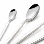 Set complet de tacâmuri din oțel 24 piese Design Made in Italy - Tricky Viadurini